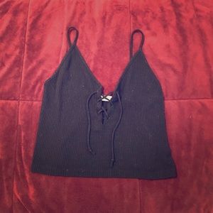 black tank top